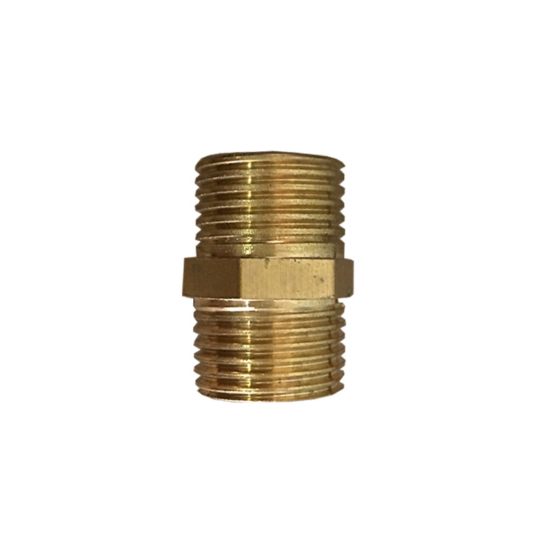 DN15 4分铜对丝外丝直接  G1/2对丝接头水暖配件 黄铜双外丝接头