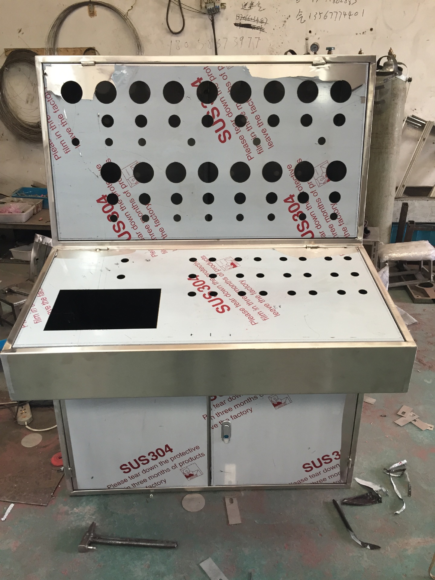 不锈钢控制柜小型配电箱配电箱遮挡箱配电箱控制柜不锈钢配电表箱