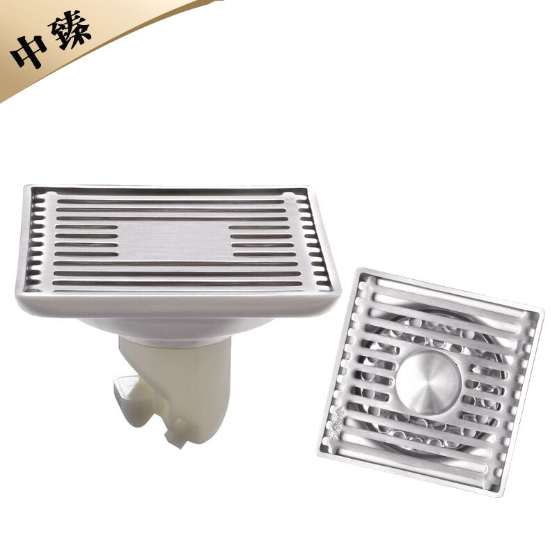 10cm Deodorant thickening square 304 Stainless steel the floor drain Washing machine Self-styled Dual use Shower Room shower Large displacement