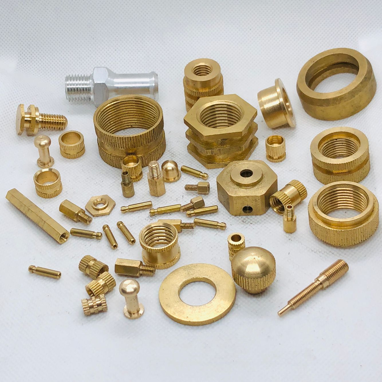 铜非标件厂家直销铜螺母  铜镶嵌件 预埋注塑铜花母 铜非标件加工