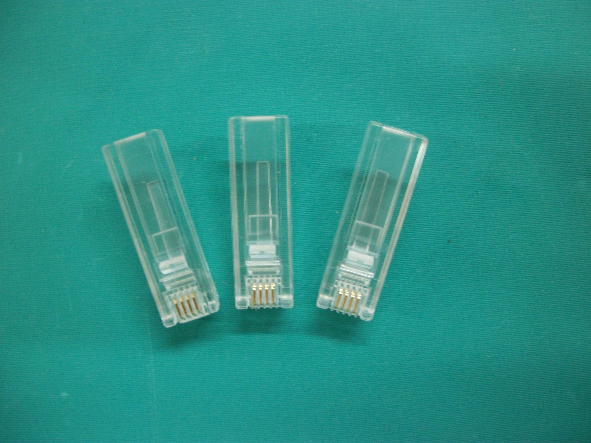 批发供应水RJ12水晶头 特长型 8P8C超五类镀金 RJ45网线水晶头