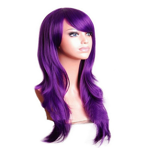 70cm Long Cheveux Bouclés Air Volume Haute Température Soie Multicolore Cheveux Bouclés Perruques display picture 11