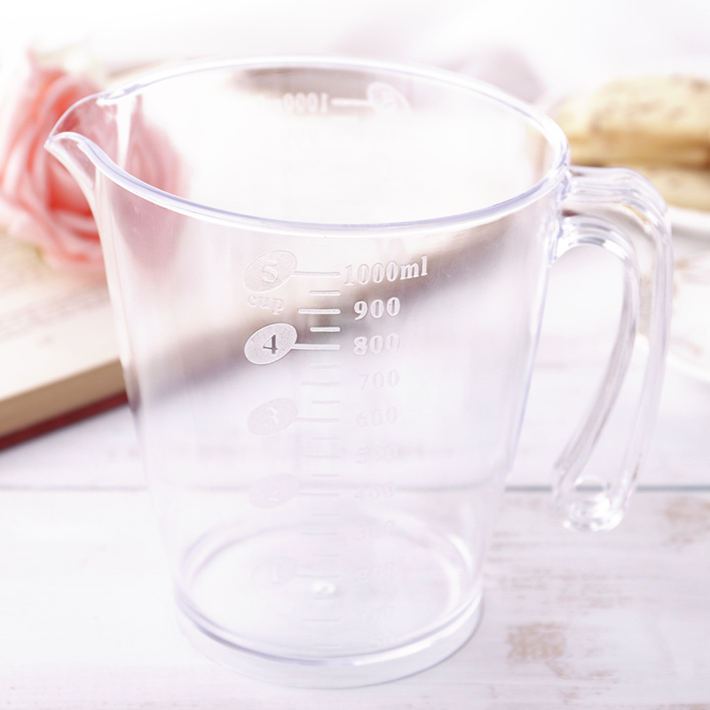 喜之焙量杯 食品级塑料带刻度量杯250/500/1000ml刻度杯 烘焙工具|ms