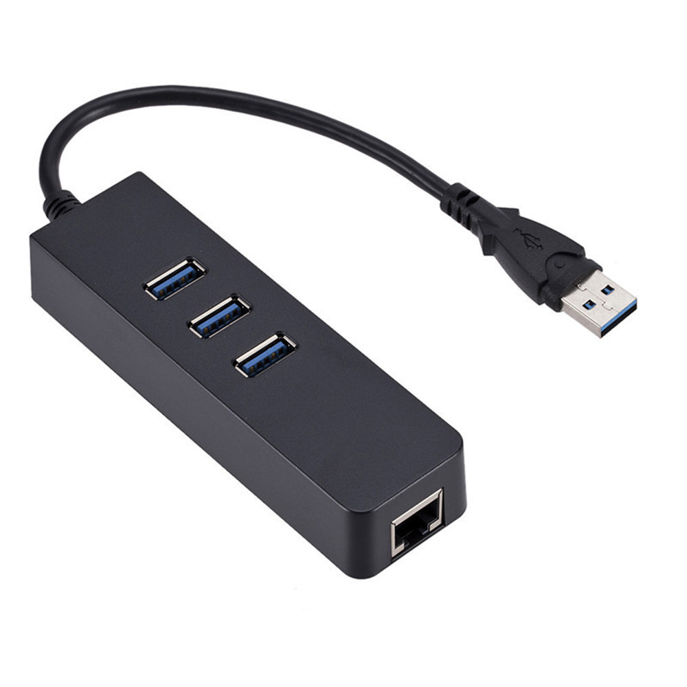 usb splitter gigabit network card +3.0hub usb to rj45 wired network card drive-free factory spot wholesale