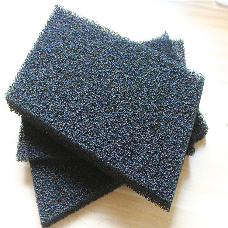 各种粗中细孔活性炭海绵 厚度10mm 30ppi  生产