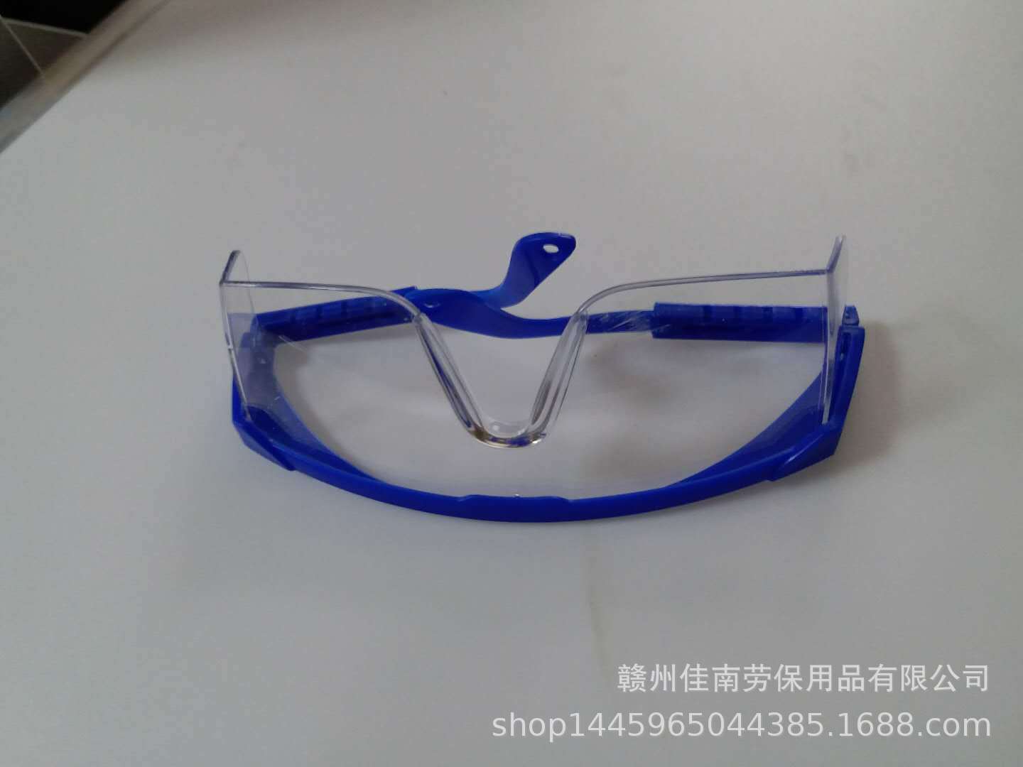 劳保防护眼睛 蓝边护目镜 防尘防风防沙打磨安装抗冲击劳防眼睛