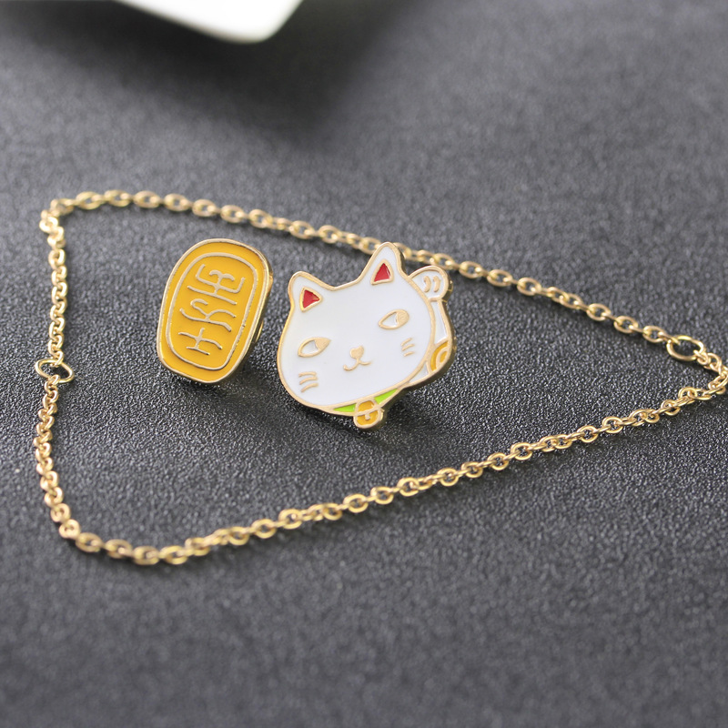 Fashion Cartoon Cute Lucky Cat Alloy Brooch display picture 13