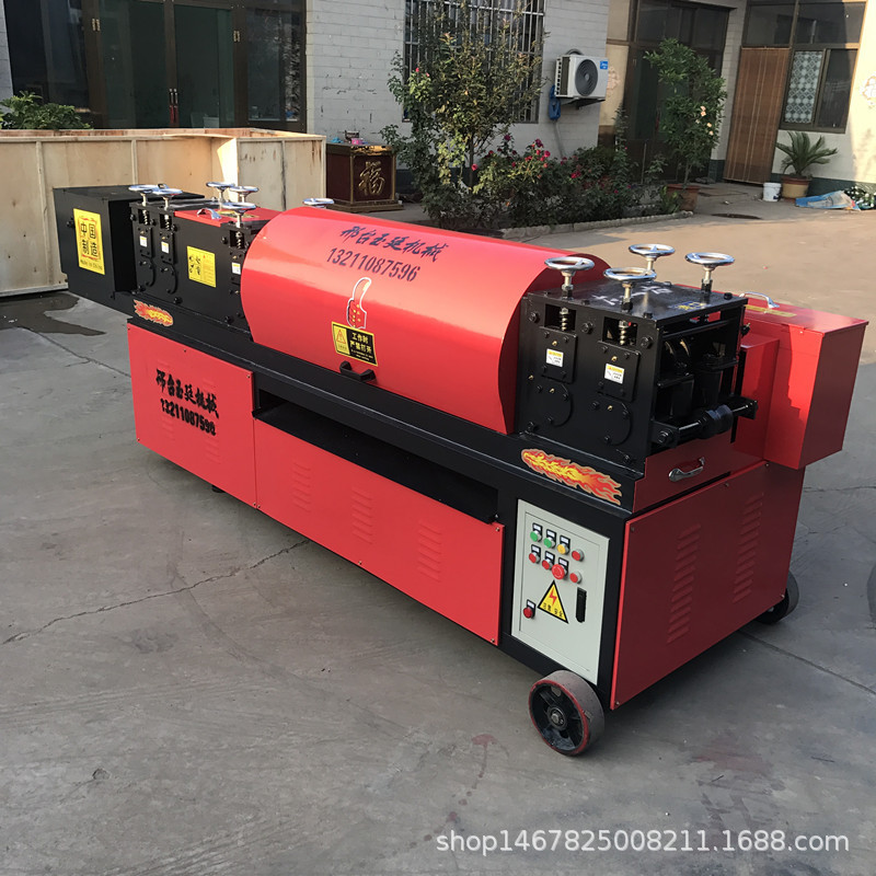 江苏新款全自动双曲线脚手架钢管调直机双除锈刷漆一体机厂家直销
