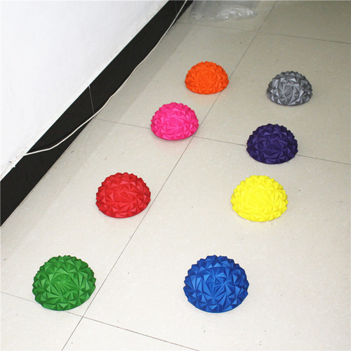 Children's sensory training yoga semicircular ball water cube diamond pattern pineapple ball foot massage ball naughty castle toy