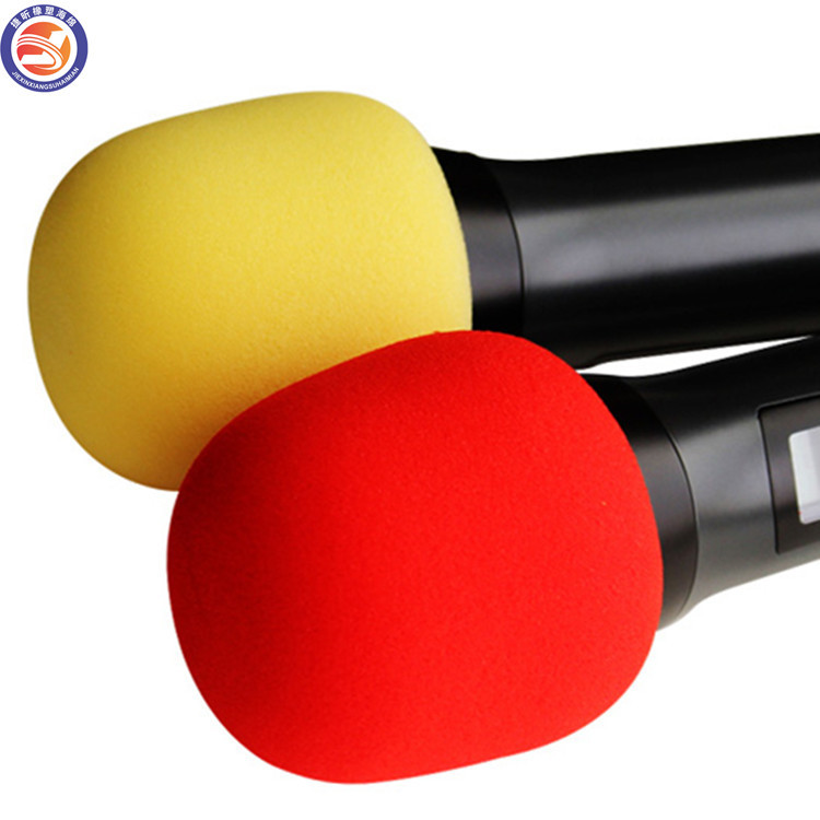 定做 彩色电视台麦克风防喷话筒罩 加厚海绵套 防风咪罩话筒