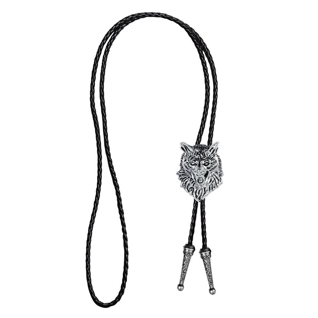 Новый трехмерный волчий талисман BOLO TIE Polo-галстук западного деним-стиля воротник Amazon