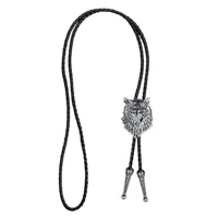 Новый трехмерный волчий талисман BOLO TIE Polo-галстук западного деним-стиля воротник Amazon