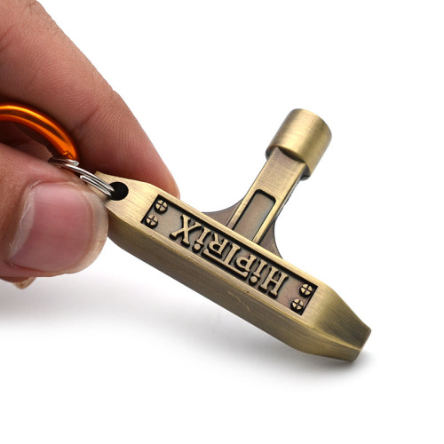 Inner square drum key, jazz drum, snare drum head, drum set adjustment wrench with key buckle