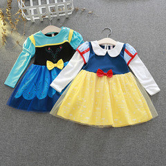 Foreign trade children's clothing 2022 children's Frozen princess dress girls Snow White dress one piece drop shipping