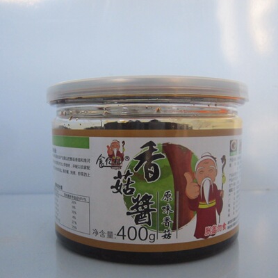 食亿仙原味香菇酱400g*12瓶食品批发 小吃夹馍小菜调味酱