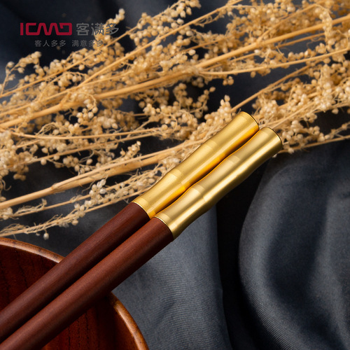 Kemanduo red sandalwood chopsticks solid wood household chopsticks tableware manufacturer straight hair rising chopsticks 10 pairs