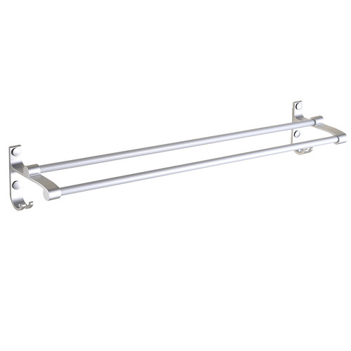 Shengruijia space aluminum towel bar bathroom bathroom double pole single pole pendant multifunctional bathroom hardware towel bar