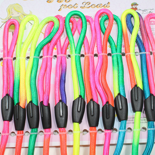 New pet colorful traction rope dog chain processing and customization small dog dog traction rope listing customization