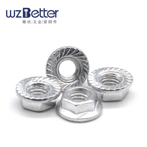 Hexagonal flange nut aluminum nut DIN6923 aluminum profile nut/aluminum flange nut M6 M8 GB6177