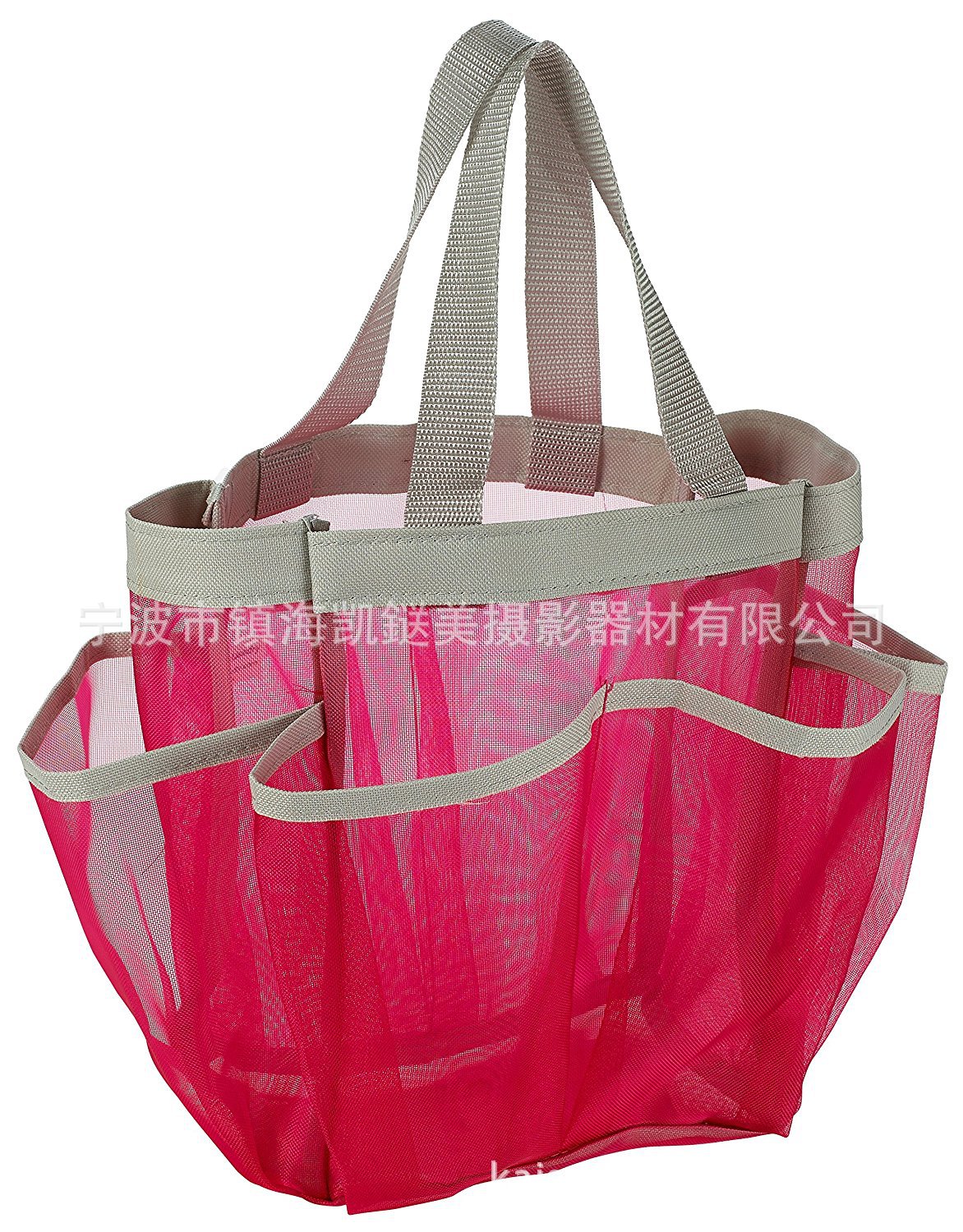 eBay亚马逊速卖通 双提手浴室袋 7格收纳挂袋 洗漱包 牛津布细网|ru