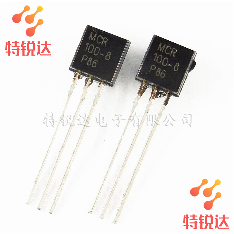 MCR100-8 TO-92直插  单向可控硅三极管 ON/安森美全新原装 100-8