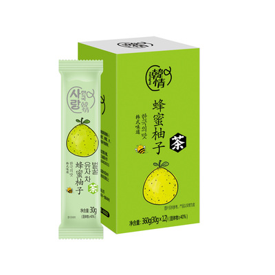 韩情蜂蜜柚子茶酱盒装360g便携袋装夏季冷水冲泡水喝的蜂蜜水果茶|ru