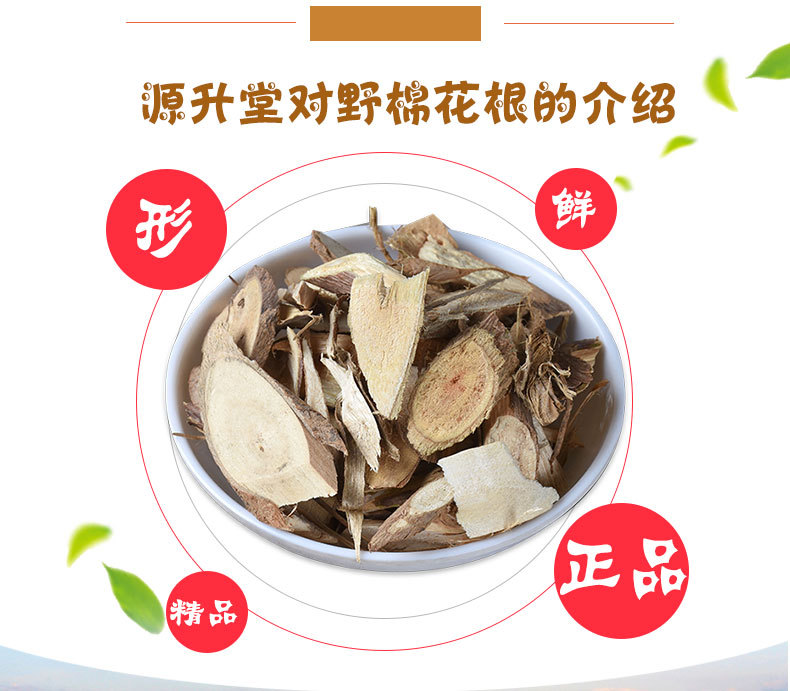 Cotton Root (Gossypium herbaceum) — Dried Authentic Chinese Herbal Decoction Piece, 500g key features