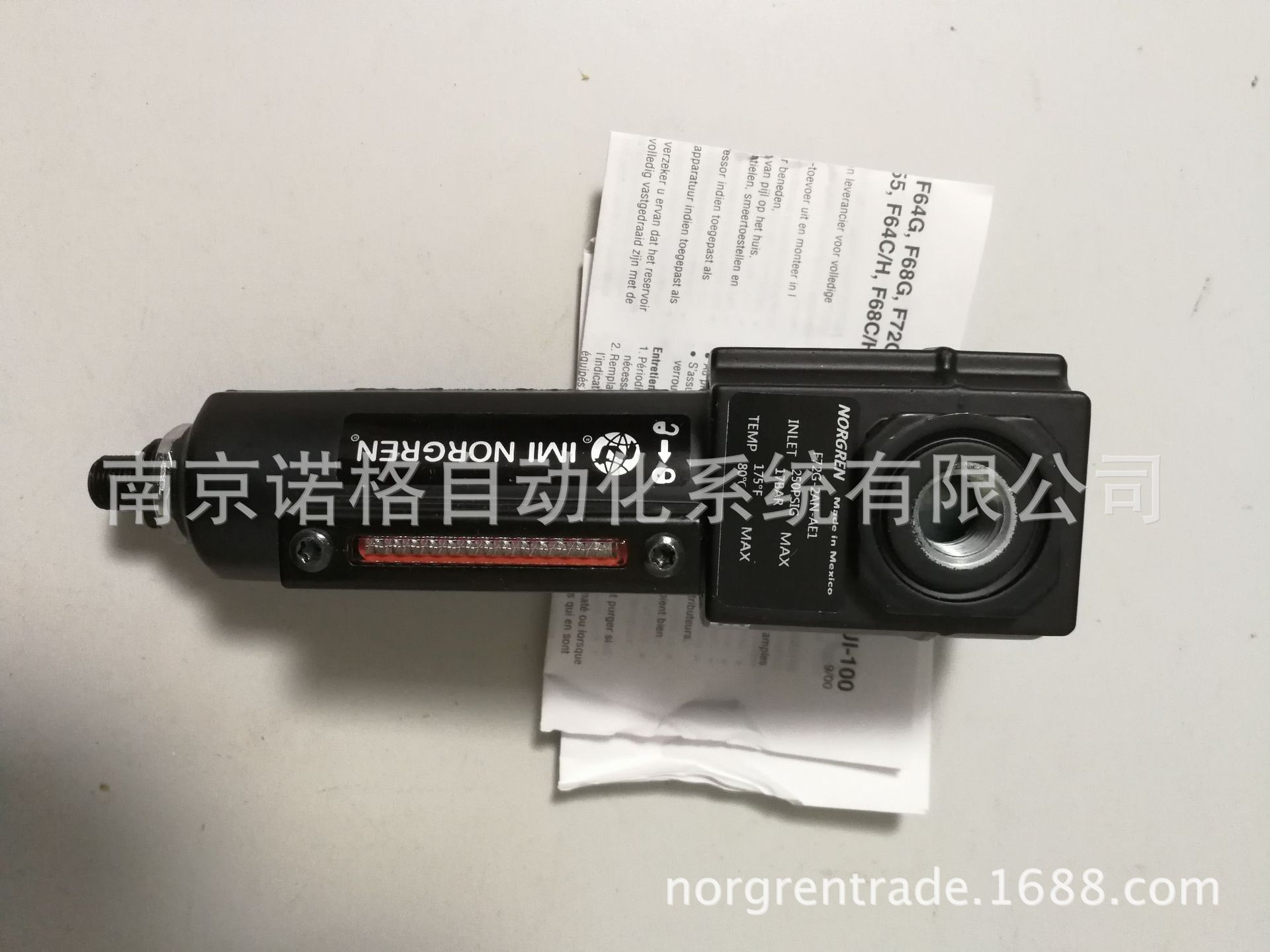 诺冠F72G-2AN-AE1 过滤器原装正品IMI NORGREN