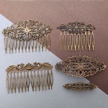 复古典铜材质镂空花片 宫廷做旧发卡 发夹鸭舌夹边卡边夹卡子夹子