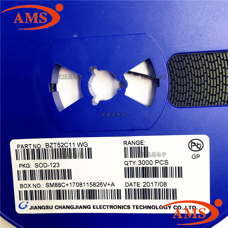 BZT52C11 丝印:WG SOD-123 CJ/长电 贴片二极管晶体管 全新现货