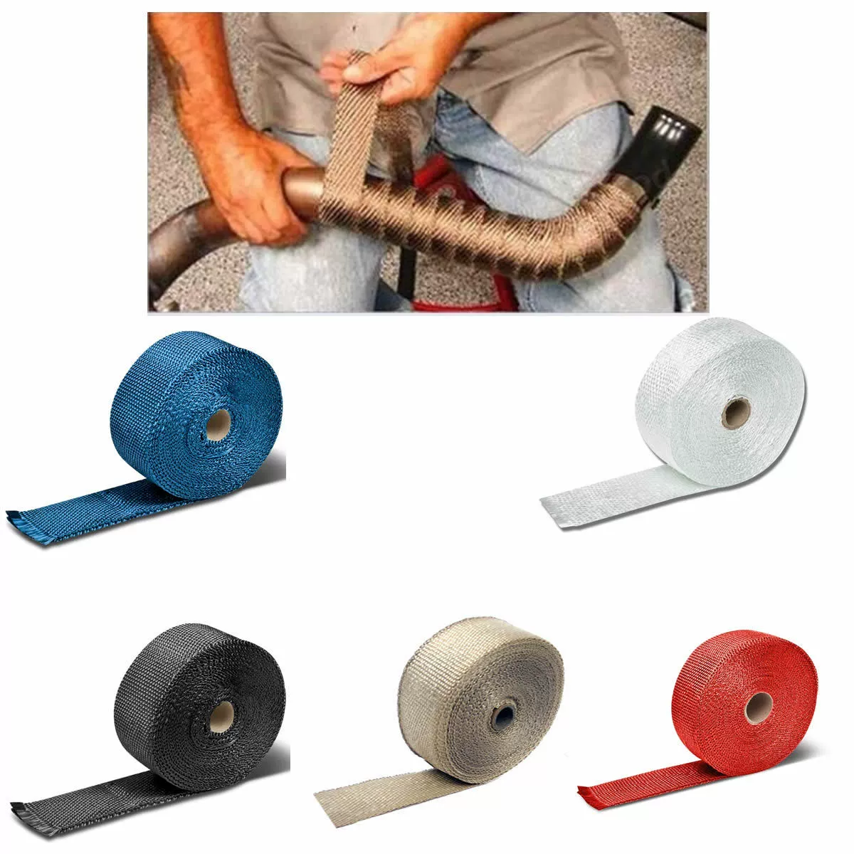 Тропический переоборудованный автомобиль/хлопок теплоизоляционный выхлопной трубы/банан с стекловолоконным ремнем/банановая ткань 10 м