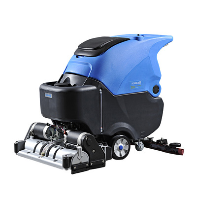 全自动洗扫一体机洗地机 洗地吸干机地下车库广场自动电瓶洗地车|ru