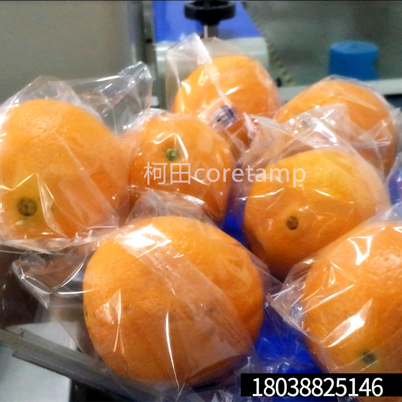 橙子包装机 蔬菜水果全自动包装枕式包装机 揽德250B上走纸包装机