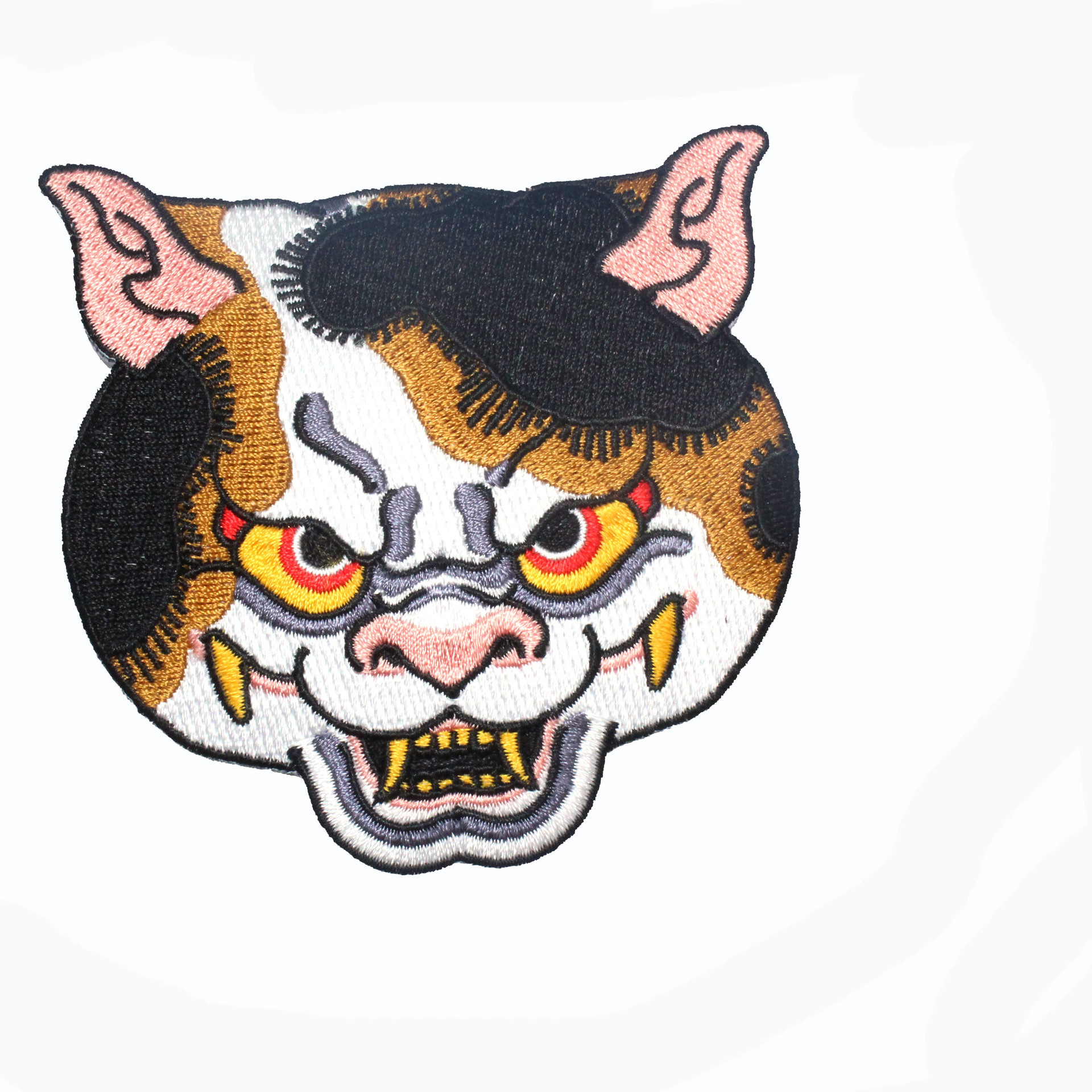 厂家订做 绣花标 刺绣章 锁边章 绣花商标