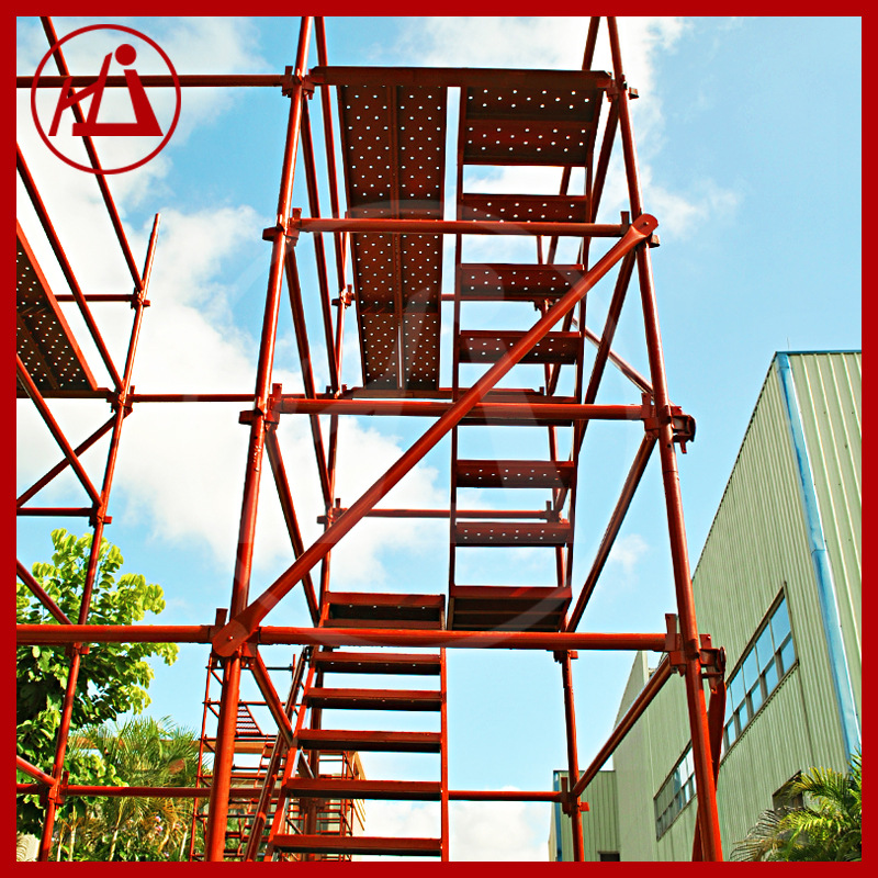 厂家批发 建筑桥梁施工 工地爬梯 基坑墩柱香蕉式脚手架 量大价优