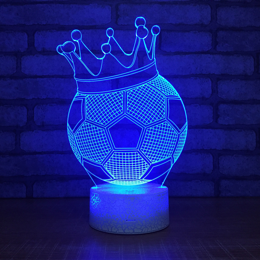 亚马逊爆款 爆裂纹3D灯小夜灯台灯