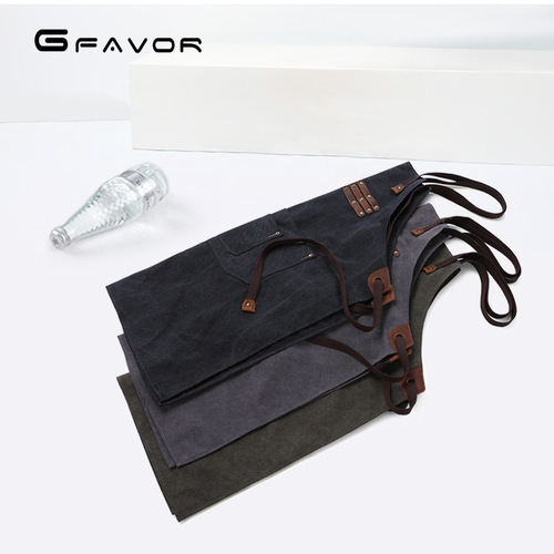 New 2024 Retro Tool Apron, Carpenter Painter Coffee Shop Canvas Apron Workshop Craftsman Apron