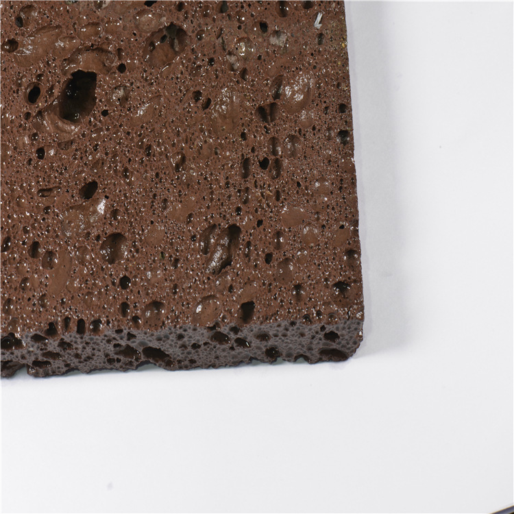 水过滤材料火山岩颗粒 墙面铺路文化石大块造景火山石板材