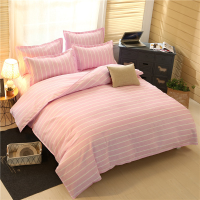 2018南通家纺秋季新款简约床单四件套 个性时尚床品4件套