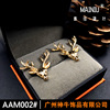 AAM002 deer head suit small brooch gift/Korea Xiaobei needle deer broiler fiber manufacturer direct sales wholesale