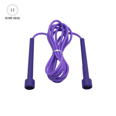 厂家批发新款笔杆健身小塑柄pvc磨砂高速跳绳学生中考训练专用|ms