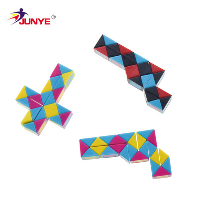 24段百变智力奇异魔尺魔方厂家批发 幼儿园儿童塑料益智玩具用品