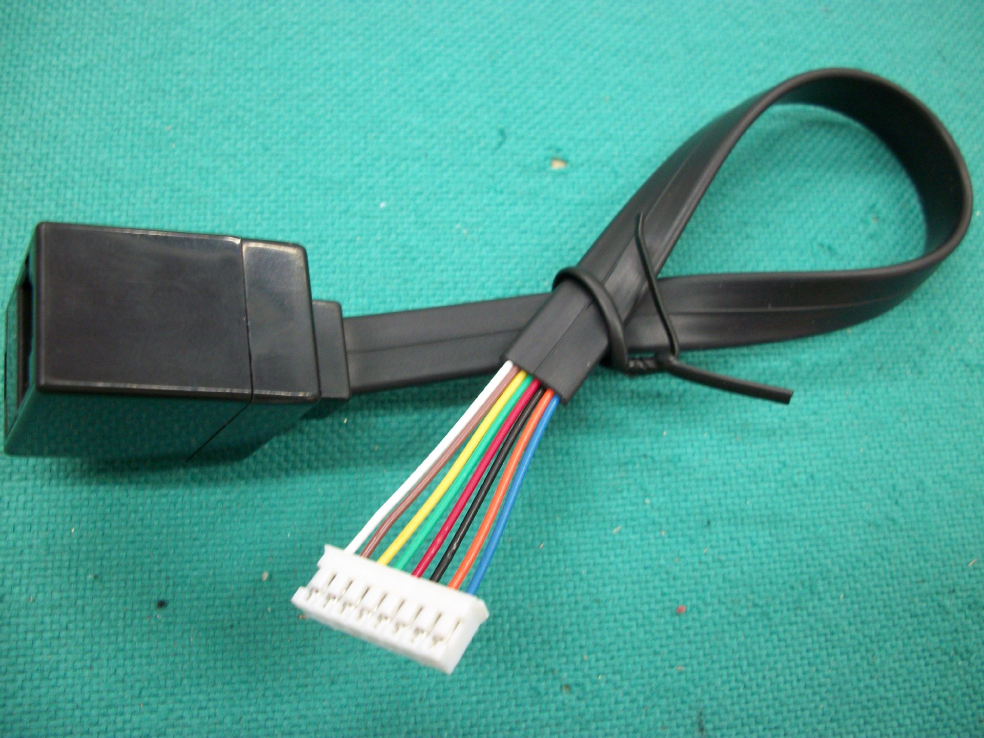 供应网络线 RJ45屏蔽水晶头网络线+PH1.25端子连接线