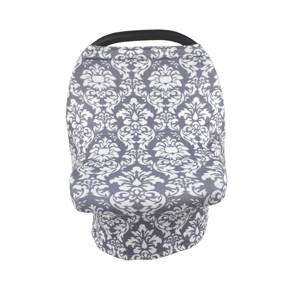 Transfronterizo nuevo 12-color bebé empuje cubierta del coche cubierta a prueba de viento Toalla de enfermería cubierta a prueba de viento 4-en-1 cubierta del coche cubierta de enfermería