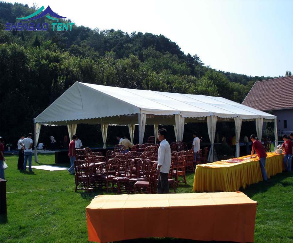 户外聚会婚宴帐篷 白色欧式防雨抗风遮阳帐篷 车展活动篷房