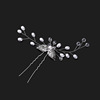 Metal crystal for bride, hair accessory handmade, Chinese hairpin from pearl, hairgrip