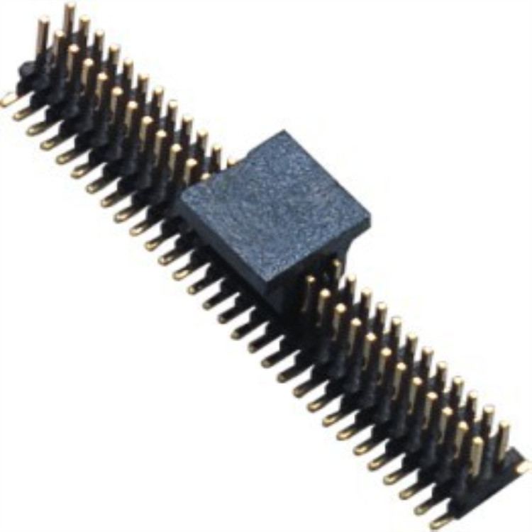 1.0间距双排贴片排针塑高1.0  2-50p 双排单塑 连接器厂家直供