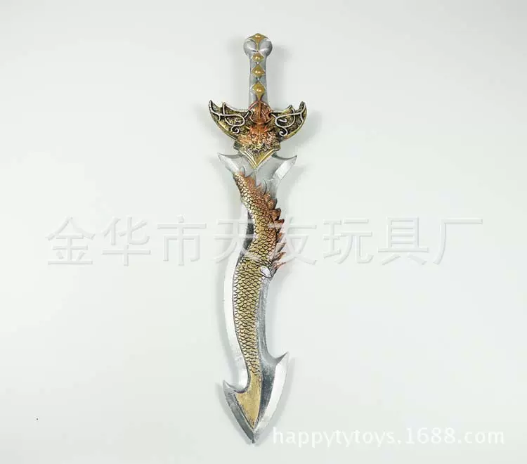 儿童玩具刀剑批发 金龙剑 影视舞台道具 PU兵器COS动漫刀剑未开刃