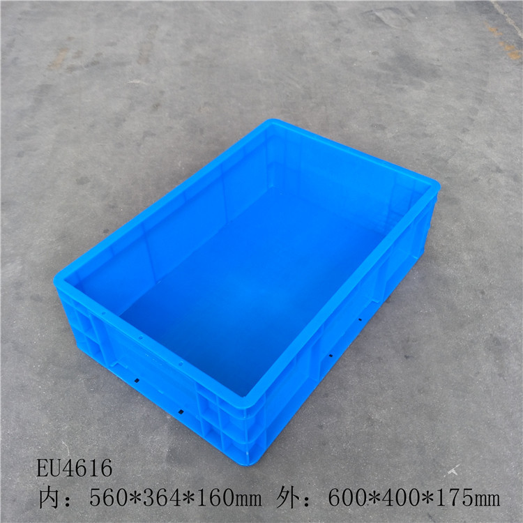 加厚周转箱整理塑料箱物流中转盒汽配接料框600宽400高175储物