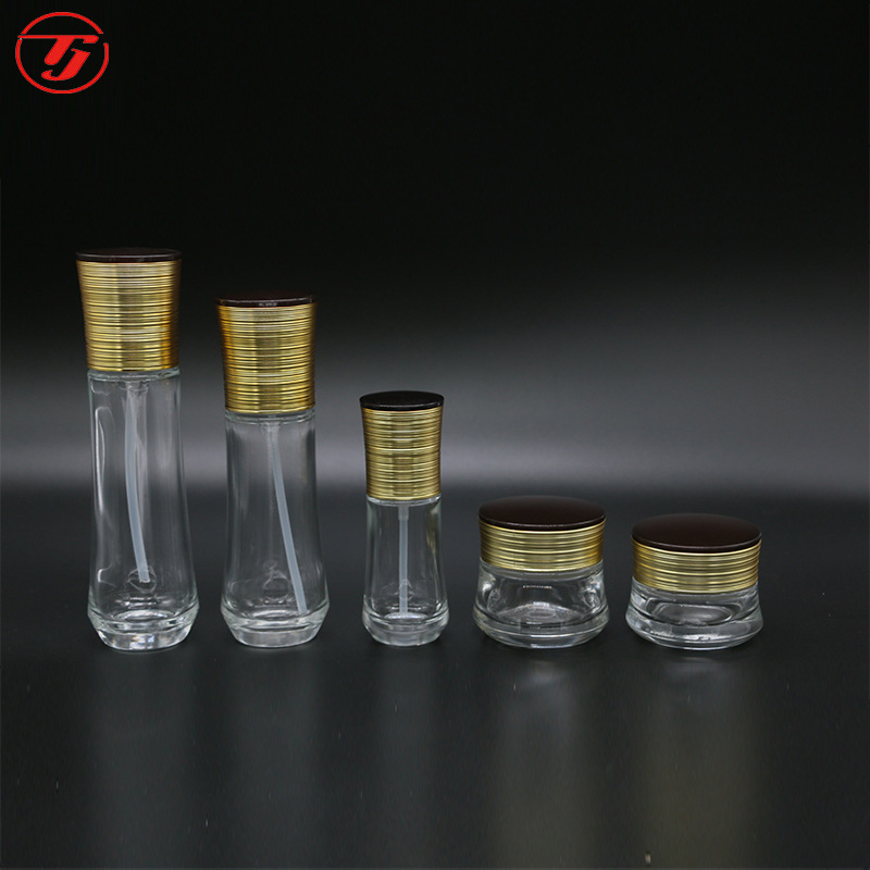 Spot 30-120ml beauty face set bottle glass cosmetic bottle Skin Care Packaging materials travel bottle